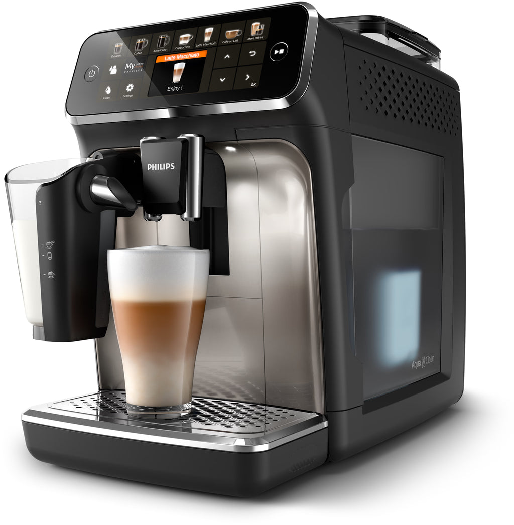 PHILIPS EP5447/90 Serie 5400 LatteGo 11 Kaffeespezialitäten Kaffeevollautomat Schwarz/Chrom