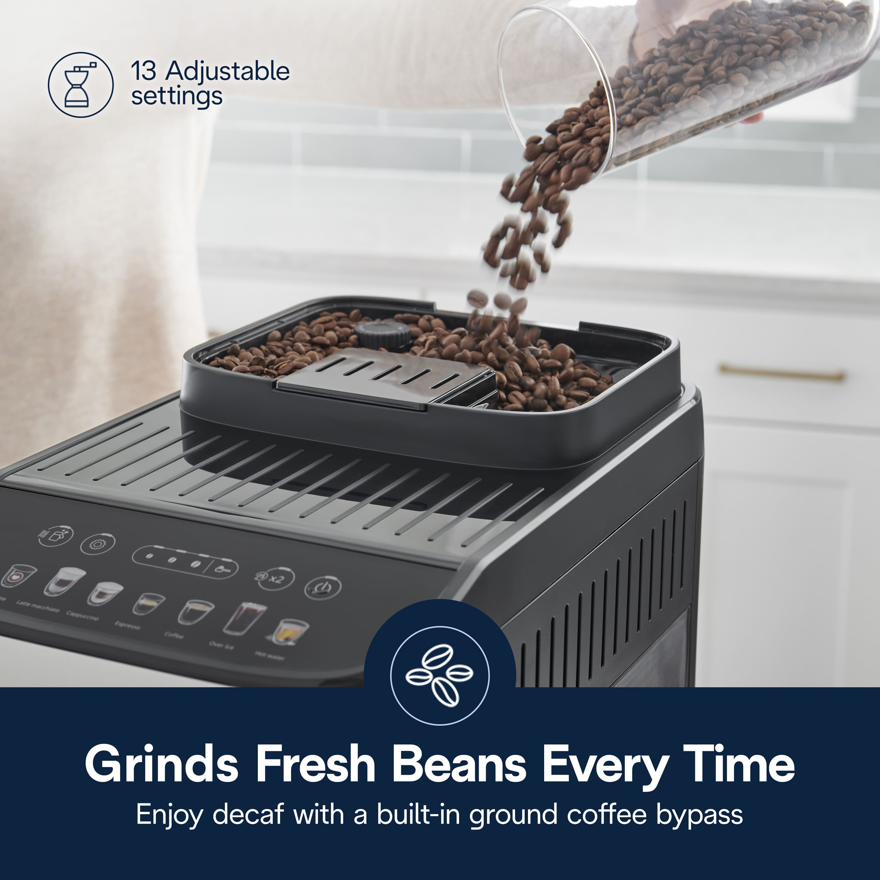 De'Longhi ECAM 290.61.SB Kaffeevollautomat Silber-Schwarz