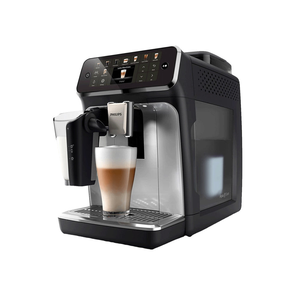 PHILIPS EP5547/90 Serie 5500 LatteGo 19 Kaffeespezialitäten Kaffeevollautomat Schwarz verchromt